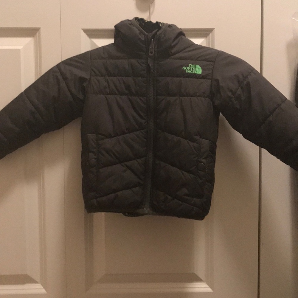North face reversible puffer jacket